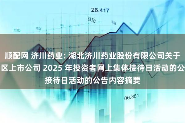 顺配网 济川药业: 湖北济川药业股份有限公司关于参加湖北辖区上市公司 2025 年投资者网上集体接待日活动的公告内容摘要